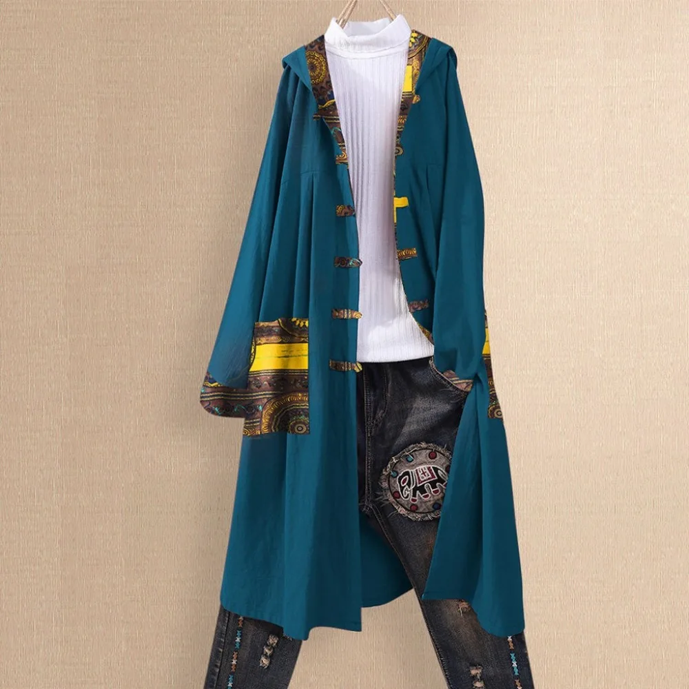 Женский костюм капитана пирата бохо, косплей на Хэллоуин, вечерние винтажные рубашки с карманами, Свободный кардиган, лоскутное пальто с капюшоном, CD
