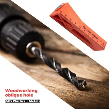 

Woodworking Pocket Hole Jig Angle Drill Bit Guide Hole Puncher Locator Drill Bit Set ABS Plastic + Metal Hand Tool