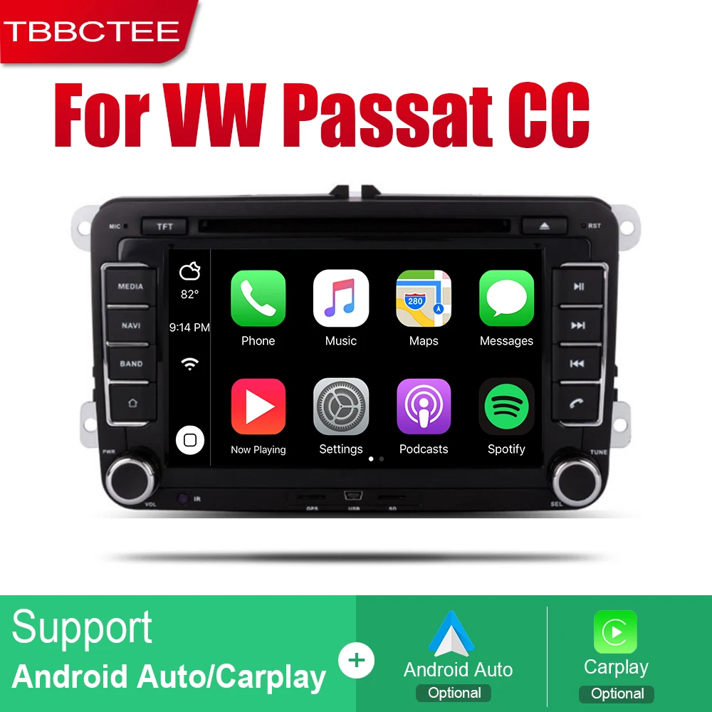 TBBCTEE Android автомобильный DVD GPS Navi для Volkswagen VW Passat CC 2008~ плеер навигация WiFi Bluetooth система аудио стерео эквалайзер