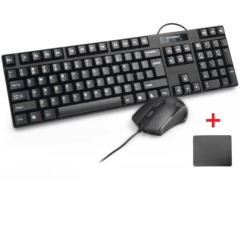 Waterproof Wired USB External Keyboard and Mouse Set Notebook Desktop Computer Home Game Business Light Mute gift | Компьютеры и офис