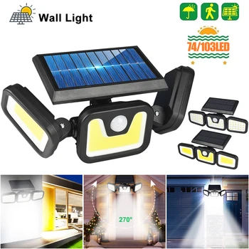 

Solar Light Outdoor Solar Lamp PIR Motion Sensor Wall Light Waterproof Solar Powered Sunlight for Garden Decoration