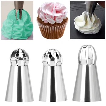 

Russian Piping Tips Lace Cookies Mold Cake Decorating Tool Pastry Nozzle Cake Icing Piping Nozzles 1pc Stainless Steel