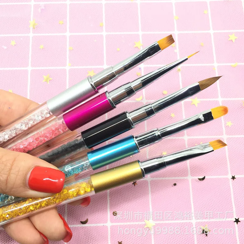 Nail Beauty Tool Set Crystal Varved guang liao bi 3D Varved Pen Only Coloured Drawing Bracing Wire Painting Flowers Diamond Rod