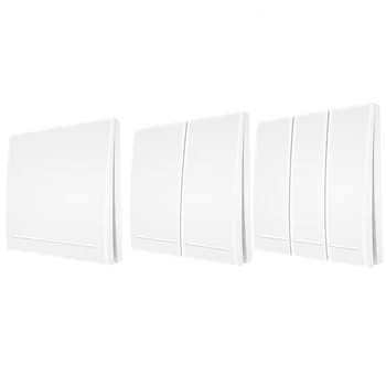 

CLAITE 1/2/3CH 433Mhz RF Push Button Wireless Switch Remote Control Controller Wall Paste Panel Transmitter Smart home