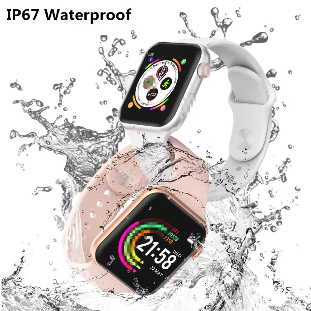 PK Apple Watch, размер 1:1 IWO 9 10 IWO 8 Lite, умные часы серии 4, умные часы ЭКГ, спортивные часы, пульсометр для IOS Android