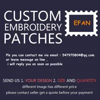Buy Custom Embroidery Patch For Clothing Iron On Patch Hook and Loop Clothes Stickers Badges Online - Image 4