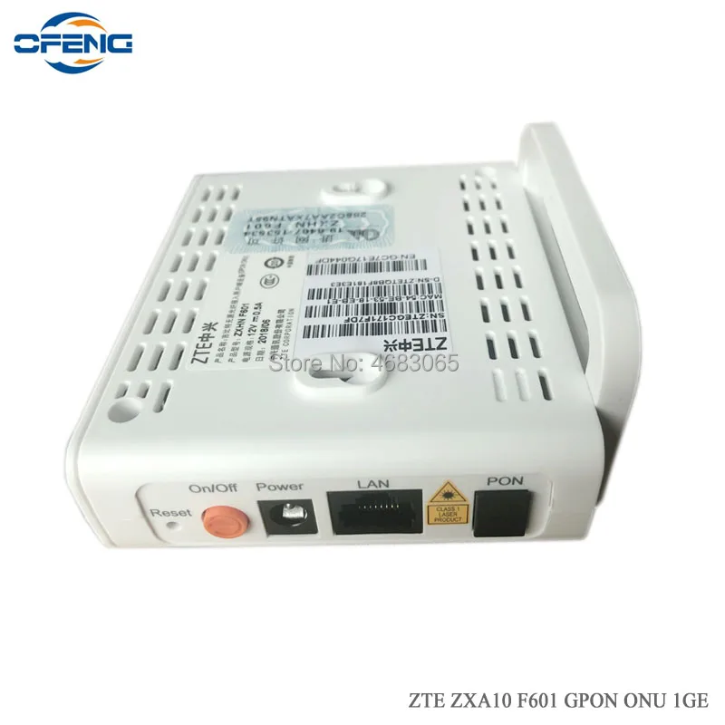 Zte ZXA10 F601 GPON ONU ONT FTTH SFU режим маршрутизатора FTTO с 1GE портом той же функции, что и F401 F660 F612W F612 Совместимость с zte olt