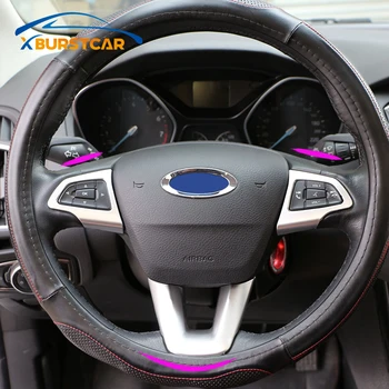 

ABS Chrome Steering Wheel Protection Cover Trim Stickers for Ford Focus 4 MK4 Ecosport Kuga Escape 2017 2018 Parts