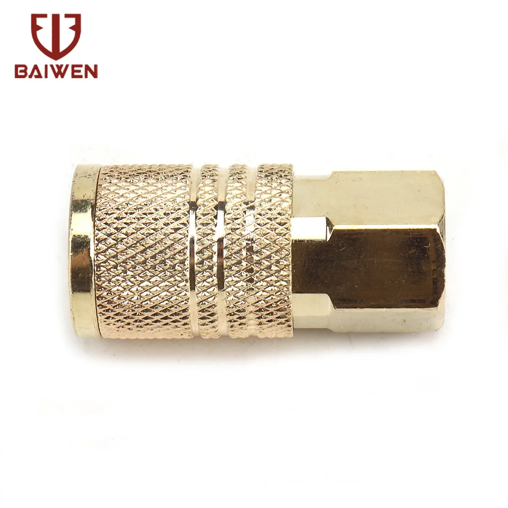 npt rapido acoplador conector ferramentas rosca femea latao macico 06