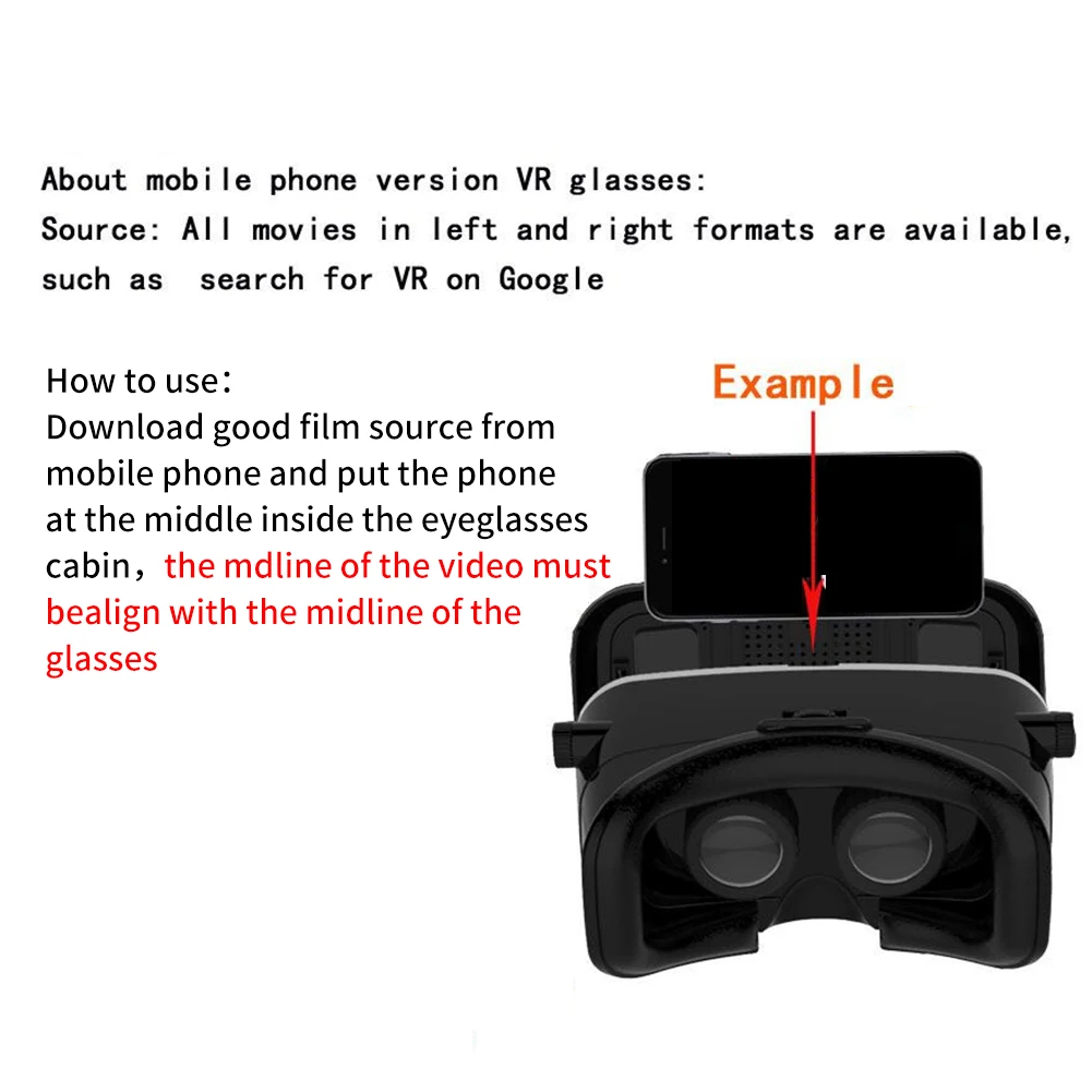 VR очки Съемные панорамный вид гигантский экран 3D фильмы гарнитура тип игры Регулируемый с контроллером для IOS и Android
