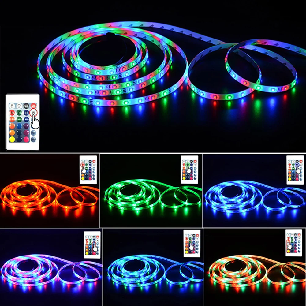 Водонепроницаемая светодиодная лента SMD 2835 5 м 12 В RGB постоянного