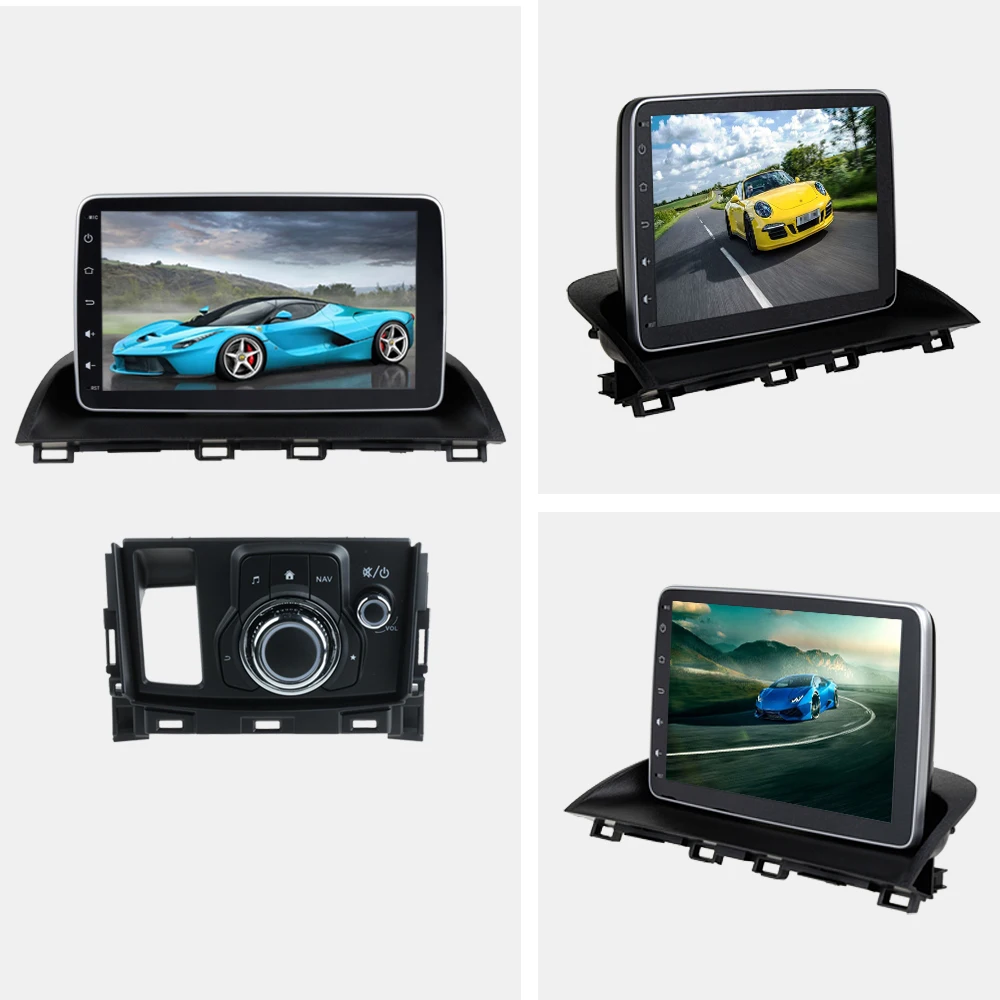 SINOSMART Support 4G SIM Card DSP 2G/4G RAM Android 8.1 Car GPS Navigation Player for Mazda 3 Axela