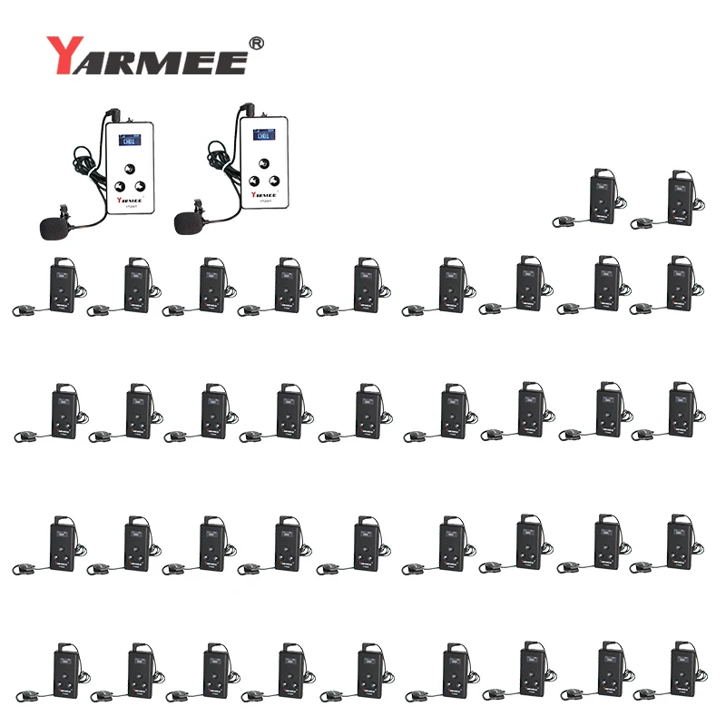 

40 Units one set whisper guidance audio guide system museum guide tour guide interpretation tour guide system YARMEE YT200