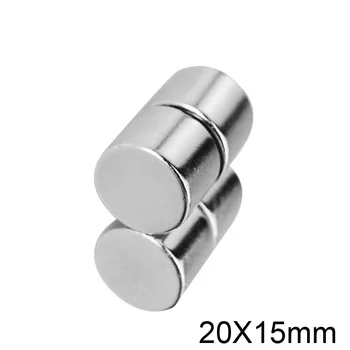 

1/2/5/10pcs 20x15 mm Strong Permanent Magnet 20mmx15mm Bulk Round Magnets 20x15mm Neodymium Disc Magnet sheet 20*15 mm