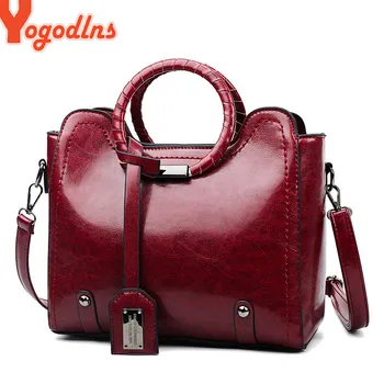 

Yogodlns Luxury Brand PU Leather Women's Messenger Bags Ladies Handbags High Quality Designer Shoulder Tote Bag For Female