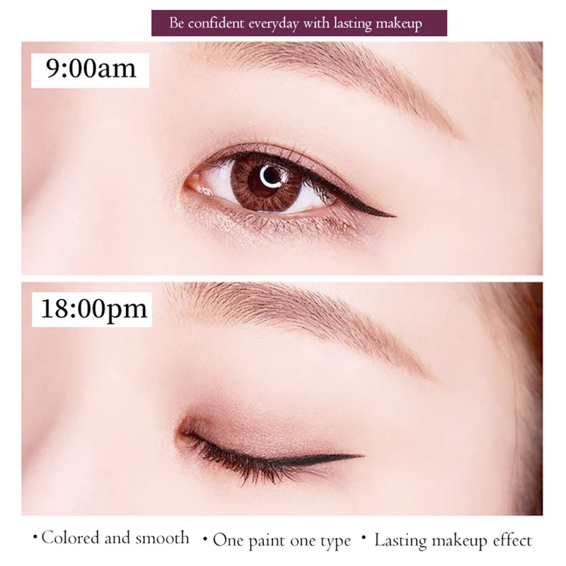 1 Pcs Waterproof Liquid Eyeliner Pen Fast Dry Sweat Proof Smudge Proof Eyeliner Pencil BV789