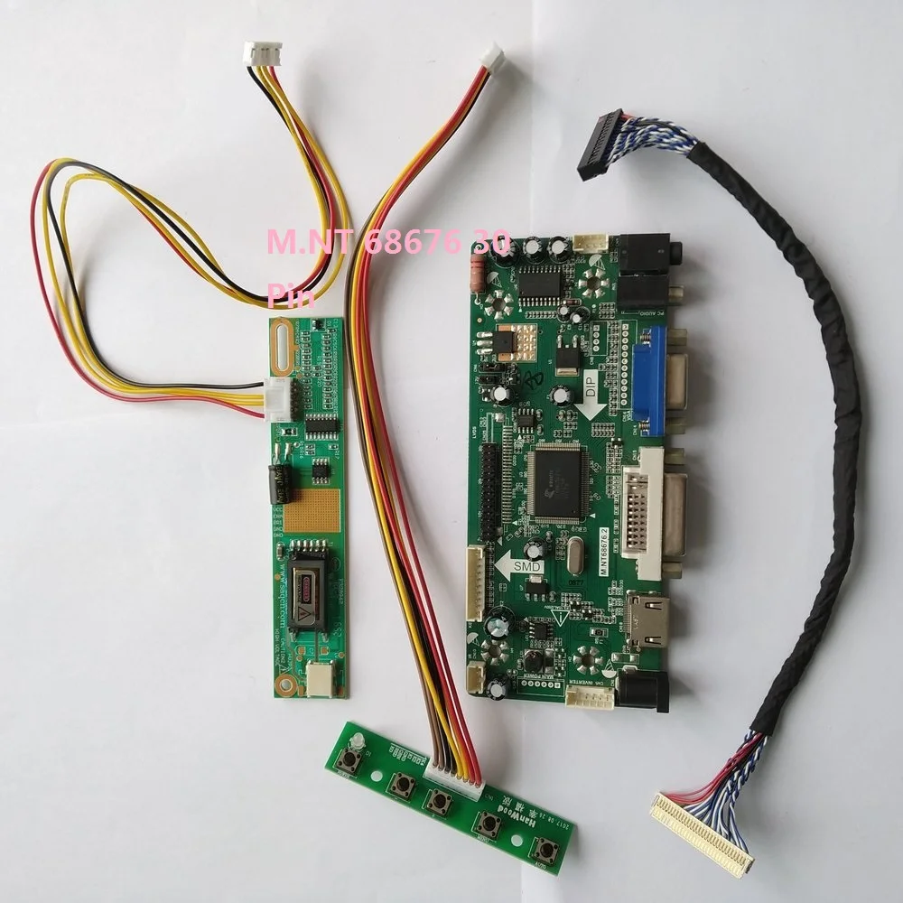 

M.NT68676 для LTN184KT01 LTN184KT03, совместимый с HDMI, драйвер платы управления VGA, дисплей «сделай сам», 18,4 дюйма, 1680*945, кабель для панели, карта