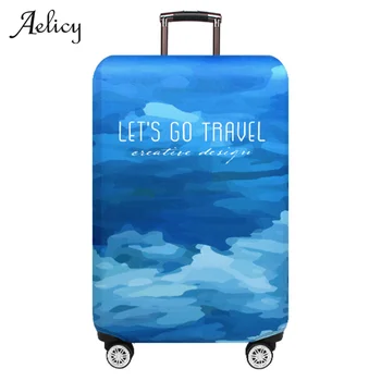 

Aelicy Light Blue Safety Case Box Suitcase Dust Cover Travel Suitcase Case Elastic Suitcase Protective Covers For 18-32 Inch