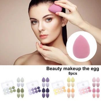 

8PCS Makeup Sponge for Dry&Wet Use Multi-shape Multi-color Foundation Cream Blush Beauty Sponge Cosmetic Powder Puff Beauty Tool