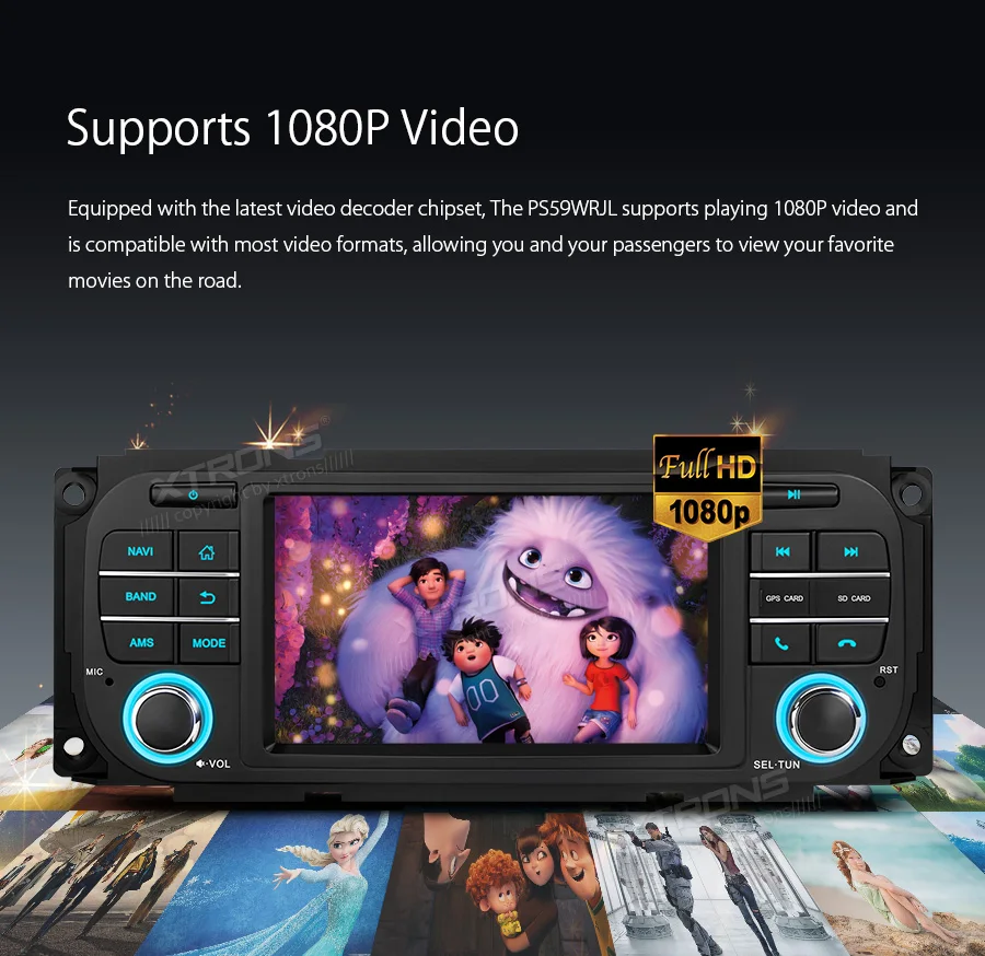 Flash Deal XTRONS 5" Android 9.0 Car Radio Stereo Player for JEEP Grand Cherokee Liberty Wrangler for Chrysler for Dodge GPS Navigation 7