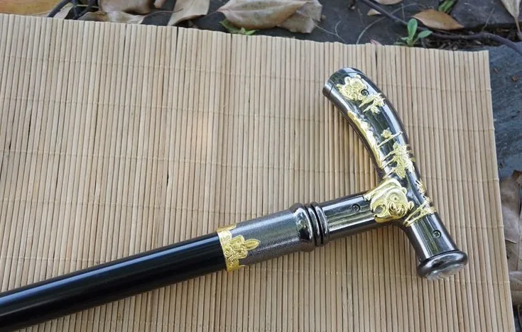 

Sword stick trekking pole stainless steel material self-protection props are not edged