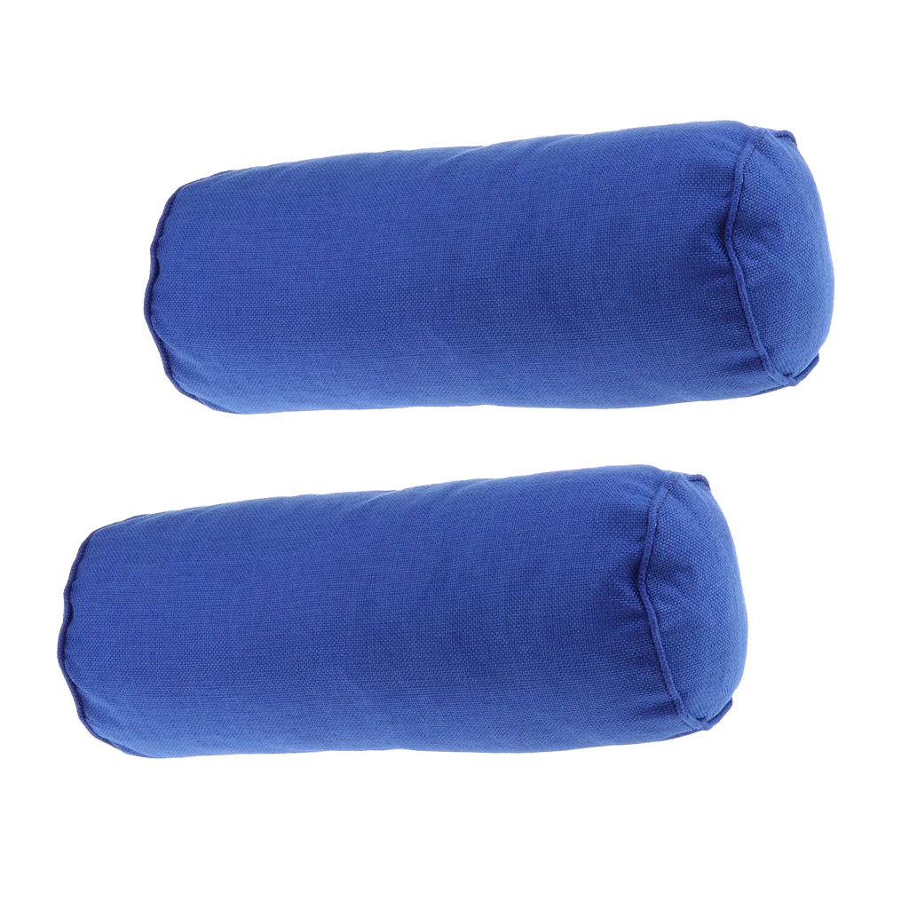 2x Soft Back Pain Relieve Pillow Round Cervical Support Pillow-Bolster Knee Pillow for Reduce Neck Spine Back Hip Ankle Stress