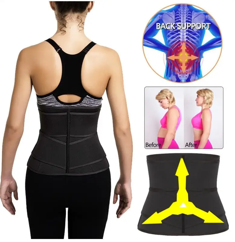 Kobiety gorset waist trainer pas neoprenowy odchudzanie Cincher urządzenie do modelowania sylwetki kontrola brzucha pasek odchudzanie pot spalanie tłuszczu pas