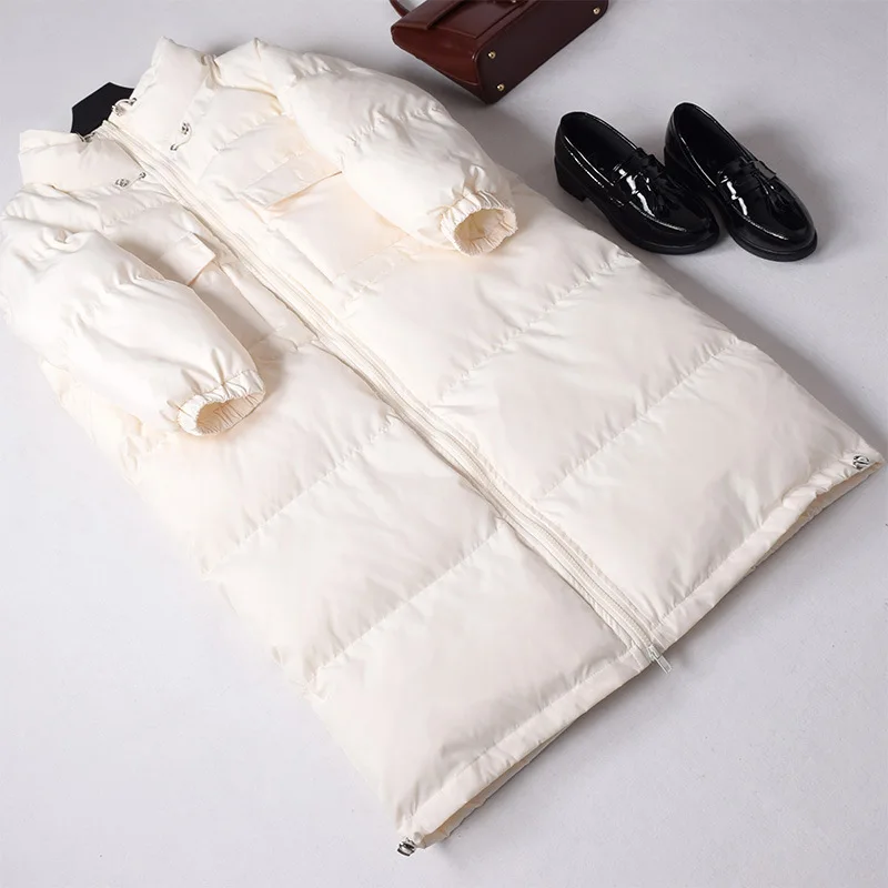 

2019 Autumn And Winter New Style down Feather Cotton-padded Clothes Soft And Comfortable Mid-length down Jacket Cotton-padded Cl