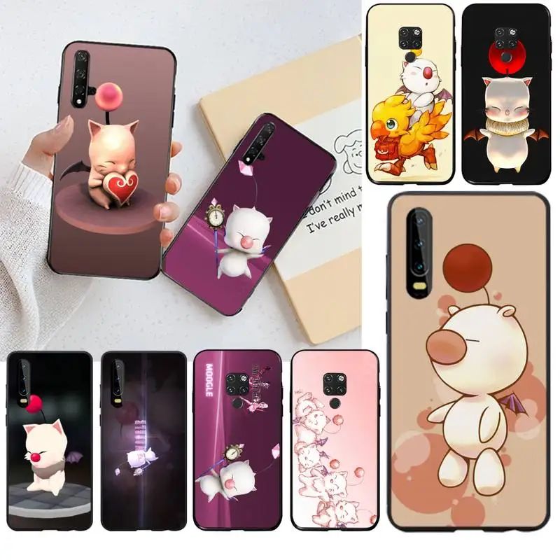 CUTEWANAN Final Fantasy Moogle Soft black Phone Case for Huawei P40 P30 P20 lite Pro Mate 20 P Smart 2019 prime | Мобильные телефоны