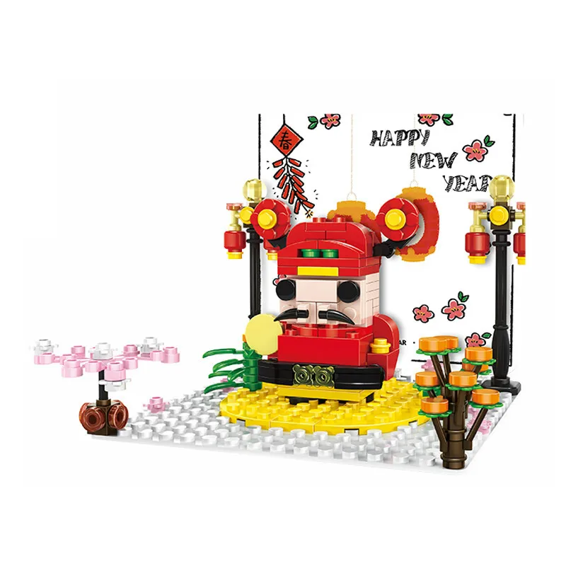 

Building Blocks Christmas Series Bricks New DIY Small Particles Greeting Card Series Educational Toys Blocks Toys For Children