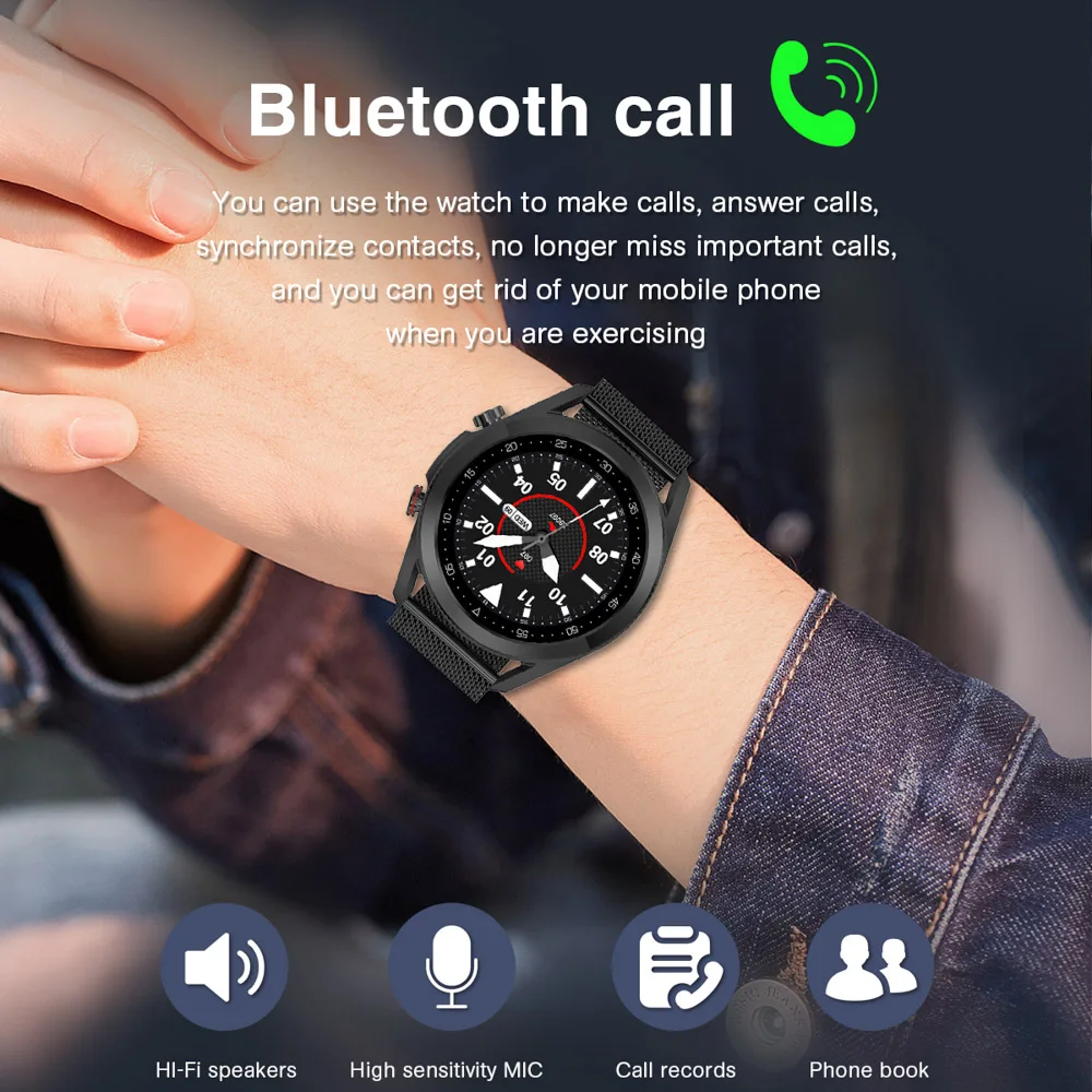 US $29.40 l19 Smart Watch Men ECGPPG Bluetooth Call IP68 Waterproof Full Touch Screen Smartwatch For Android IOS Sports Fitness Tracker