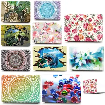

For MacBook Air 13 Inch Case 2018 Pro Retina 12 13.3 15.4 Touch Bar Fasion PVC Hard Shell Cover For Mac Air 13 A1369 A1466 PC
