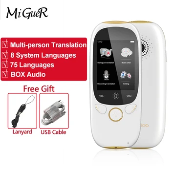 

Boeleo K1 AI Portable Voice Translator Wifi Hospot Handheld Real Time Instant 75 Languages 2.0” Touch Screen 1280mAH Translation