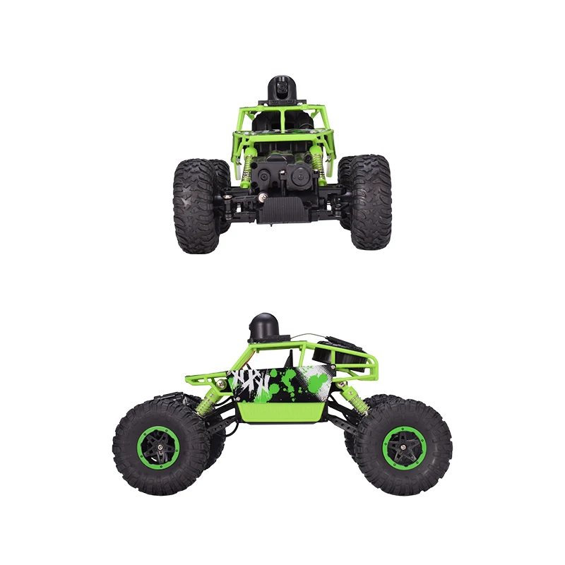 Мощный FPV высокоскоростной Радиоуправляемый автомобиль 2,4G 4WD 1:18 720P HD камера Wifi FPV внедорожник RC скалолазание ралли автомобиль с VR очками Рождественский подарок
