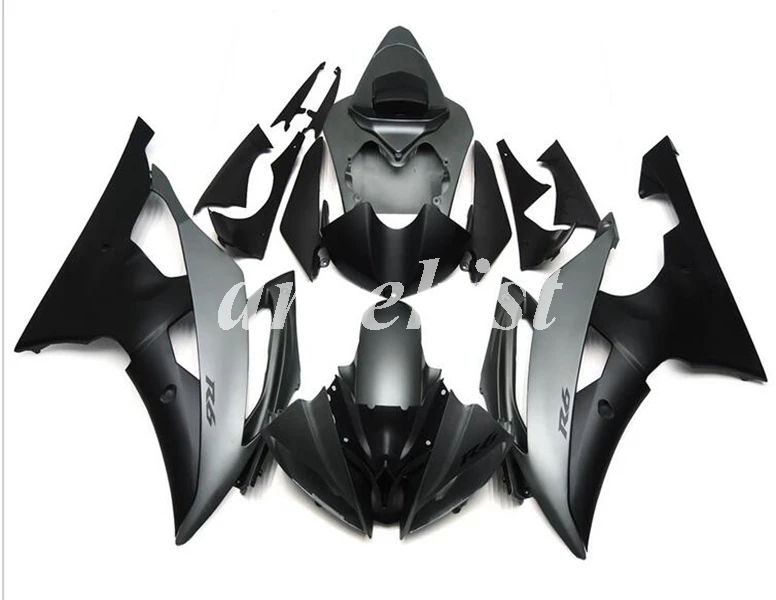 ABS литья под давлением Обтекатели комплект подходит для YAMAHA YZF-R6 2008- 08 09 10 11 12 13 14 15 16 Кузов Набор серый