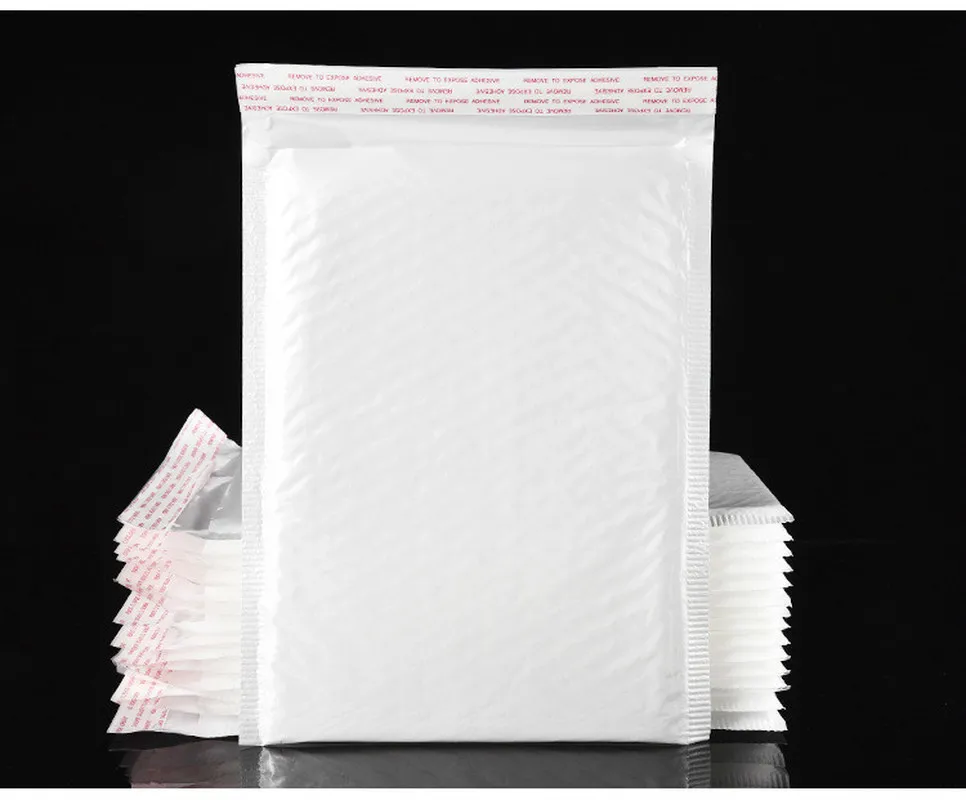 10pc 14*16cm White Bag Foam Envelope Foil Packaging Moistureproof Vibration Christmas Package Gift Bags | Дом и сад