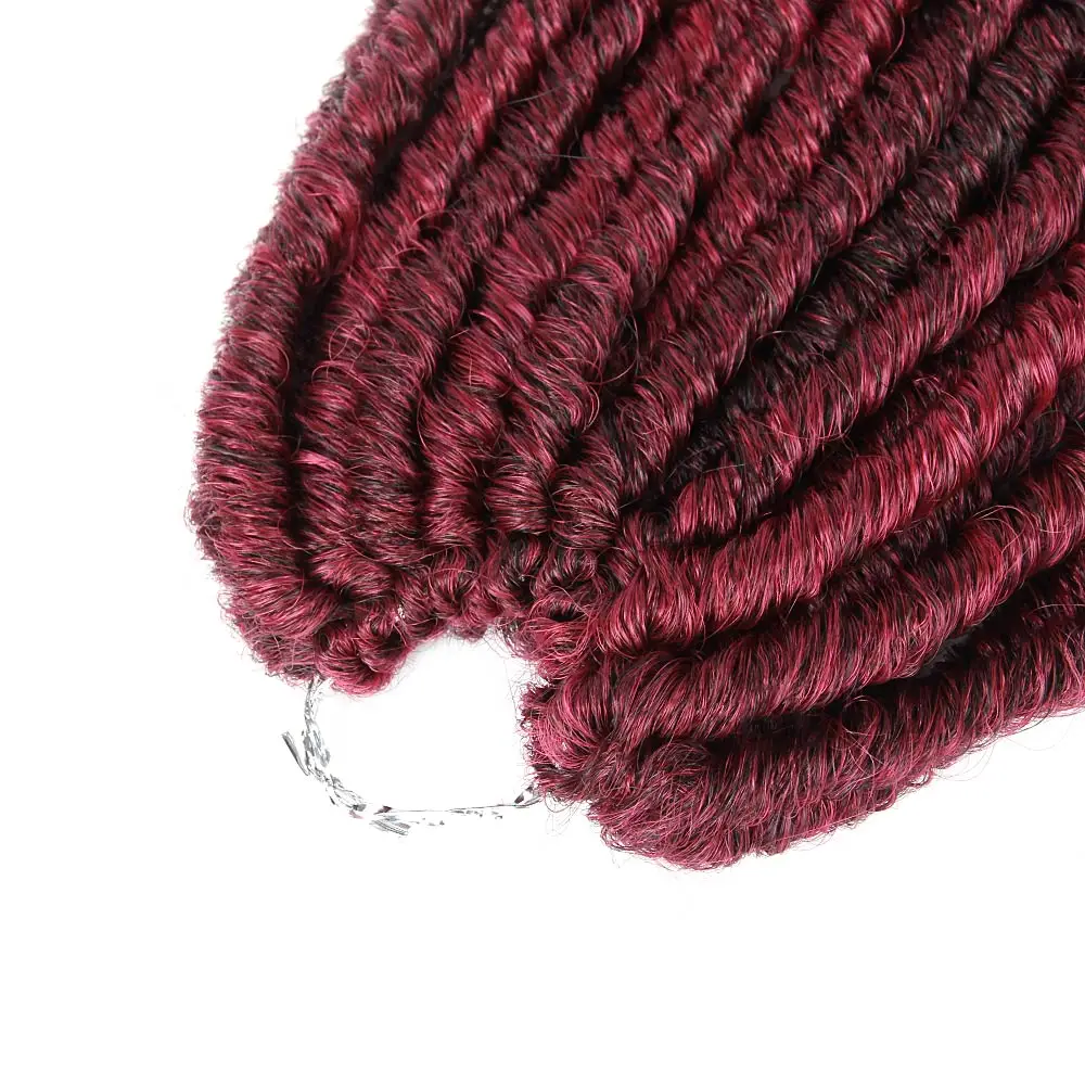 Pageup 16 дюймов богиня искусственные локоны в стиле Crochet волосы плетение волос черный коричневый синтетический крючком коса Наращивание волос 24 пряди/шт