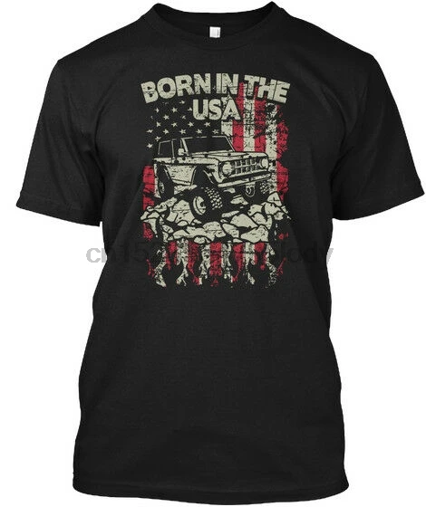 

1966-77 Ford Bronco Offroad 4X4 Truck T-Shirt Mens Born In The USA Tee New S-5XL