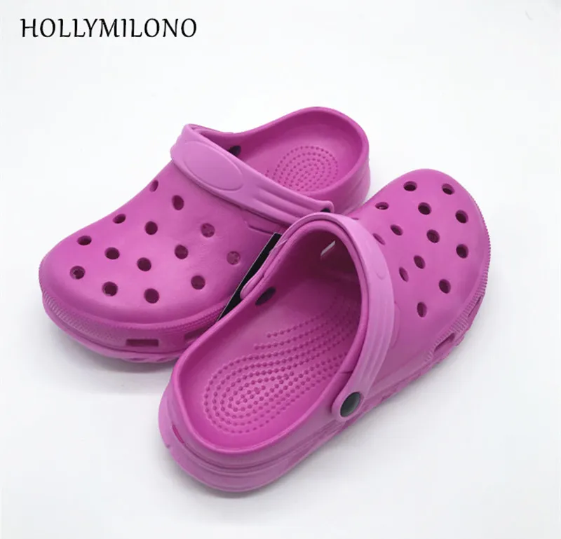 TOP QUALITY WOMEN LADIES GARDEN CLOGS CAVES SHOES CROCKS SLIPPERS FOR WOMAN FEMALE SUMMER BEACH SANDALS EU 36 37 38 39 40 41