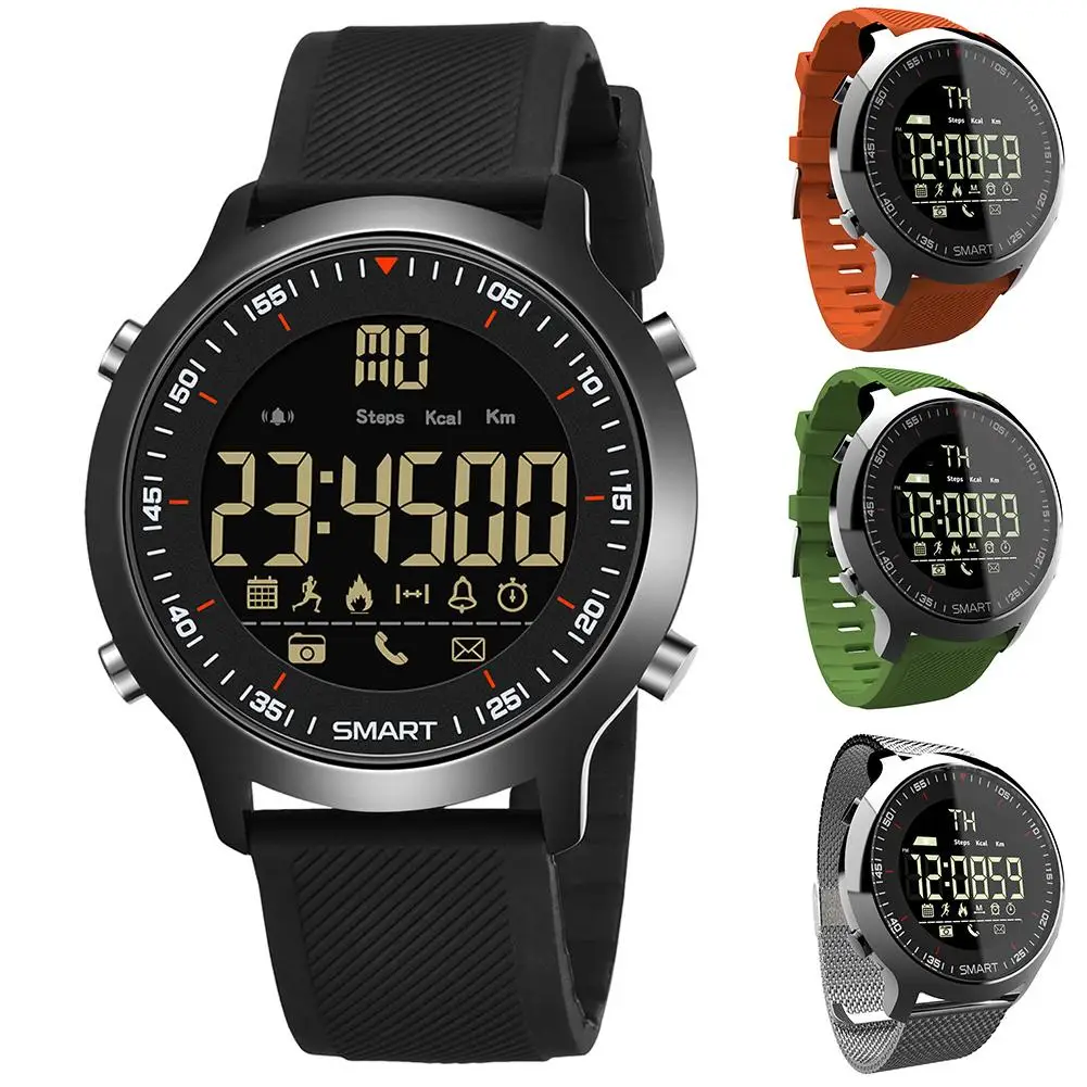 

EX18 Unisex Waterproof Pedometer Message Reminder Fitness Tracker Wrist Watch suitable for swimming bathing washing gifts