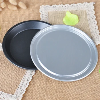 

Pizza Pan Tray Round Foil Pizza Pans Durable Pizza Tray for Cookies Cake Focaccia and More JS22