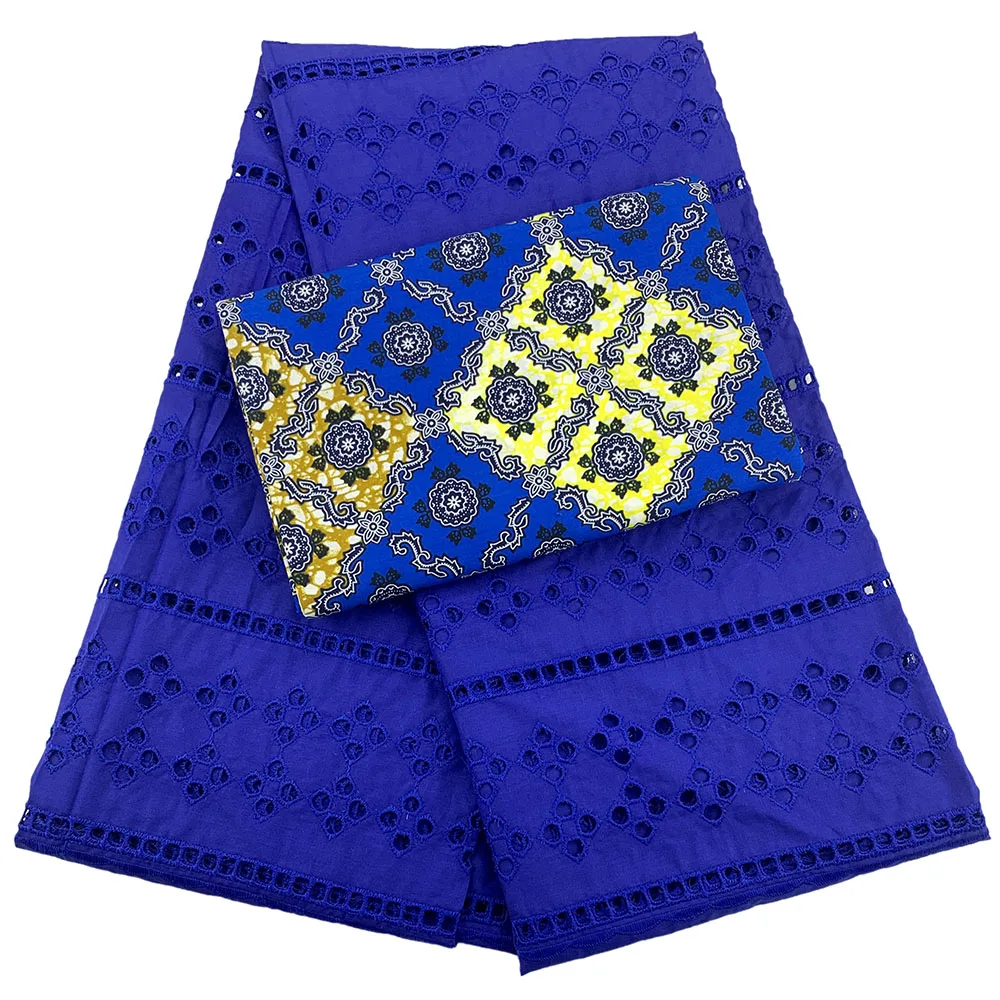 Королевский синий швейцарский вуаль кружева в Швейцарии африканская кружевная