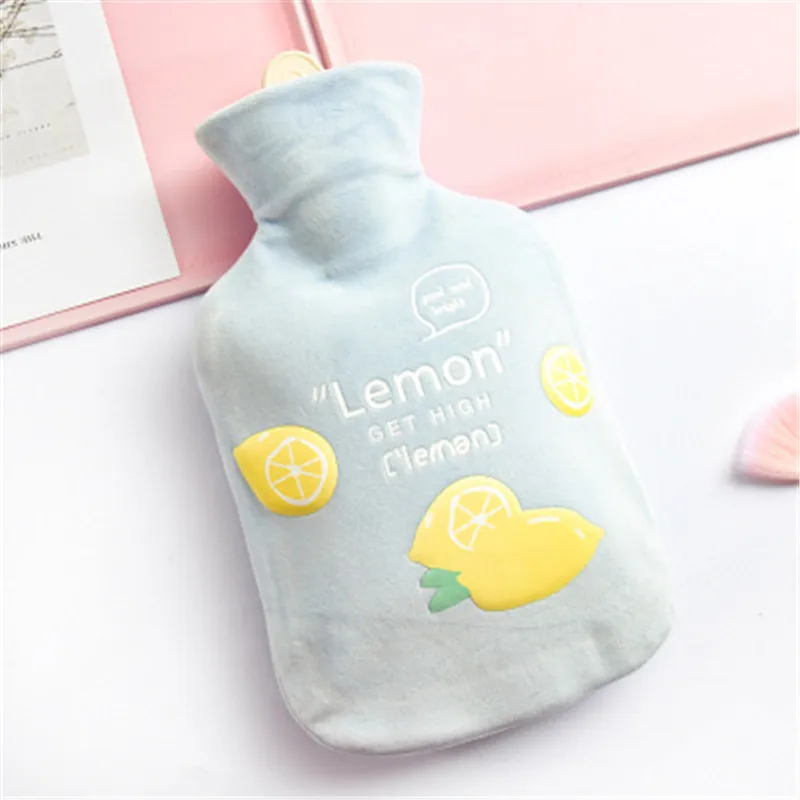 Creative Cute Batman Cartoon Totoro Kawaii Hello Cat Fashion Fruits Hand Feet Warm Hot Water-filling Hot-water Bag Bottles 350ML - Цвет: 6