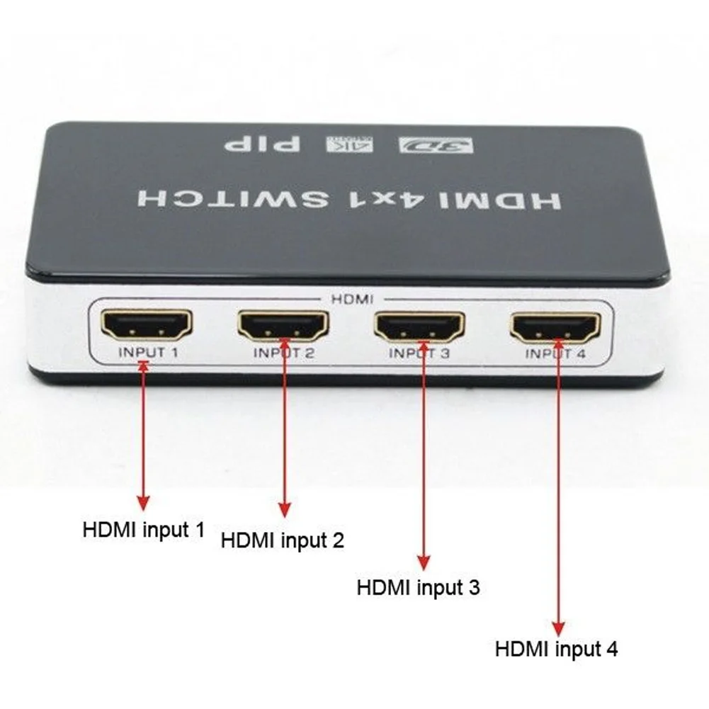 4K HDMI переключатель PIP 4x1 видеокоммутатор 4K x 2K 3D с пультом дистанционного управления для Apple tv PS4 HD tv NC99