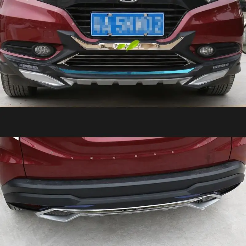 Automovil украшение авто модификация протектор Аксессуары запчасти задний диффузор Тюнинг автомобиля Передние Губы бамперы для Honda Vezel