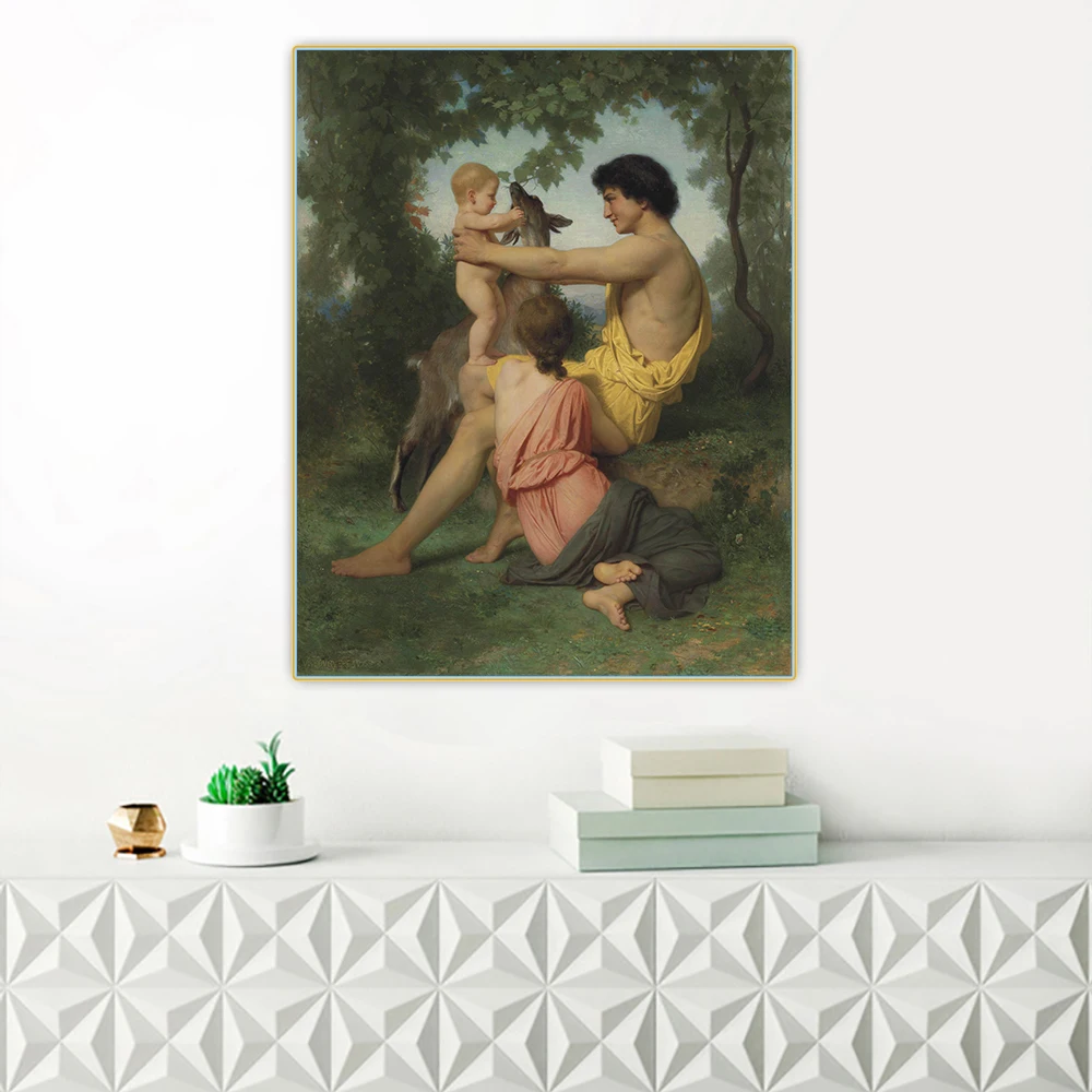

Citon William Adolphe Bouguereau《Idyll. Ancient Family》Canvas Art Oil Painting Artwork Poster Picture Wall Decor Home Decoration