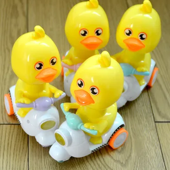 

Cartoon inertia little yellow duck toy press duck return car cute duck little yellow duck toy car toy for children