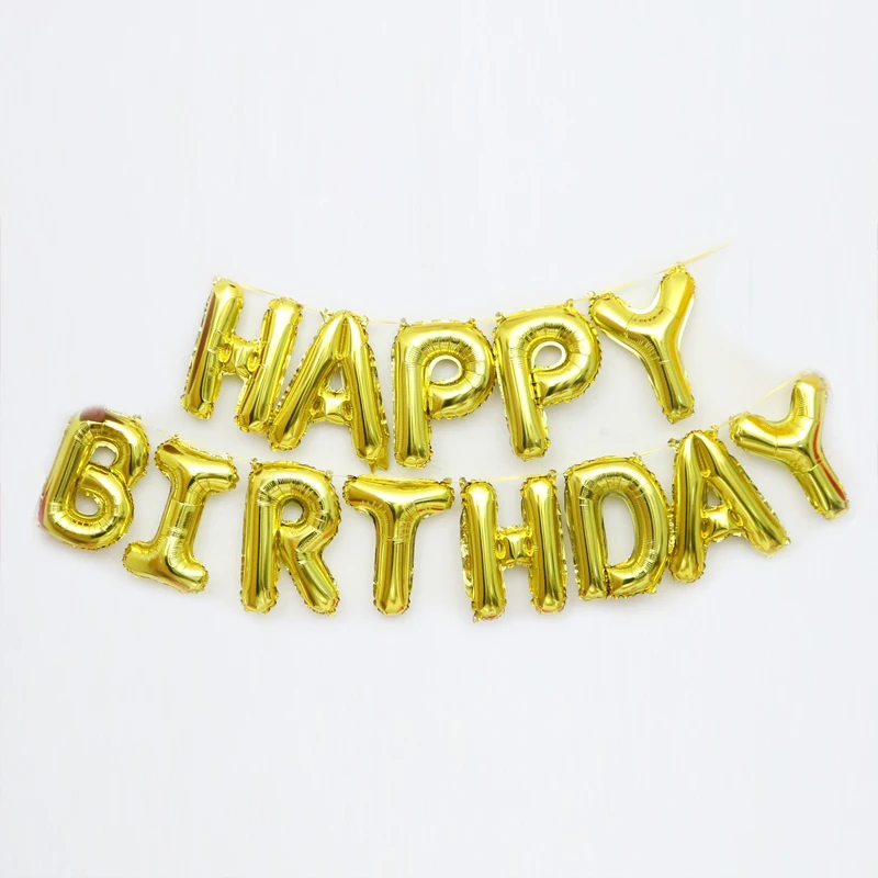 USEditiongold 16 дюймов розовое золото испанский Feliz Cumpleanos воздушные шары для дня рождения буквы фольги шар для украшения вечеринок Алфавит воздушный надувные шары - Цвет: USEditiongold