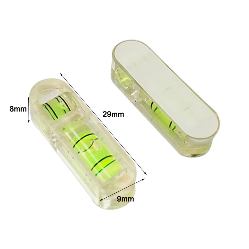 T Type 2 Way Mini Spirit Level Tool - Black
