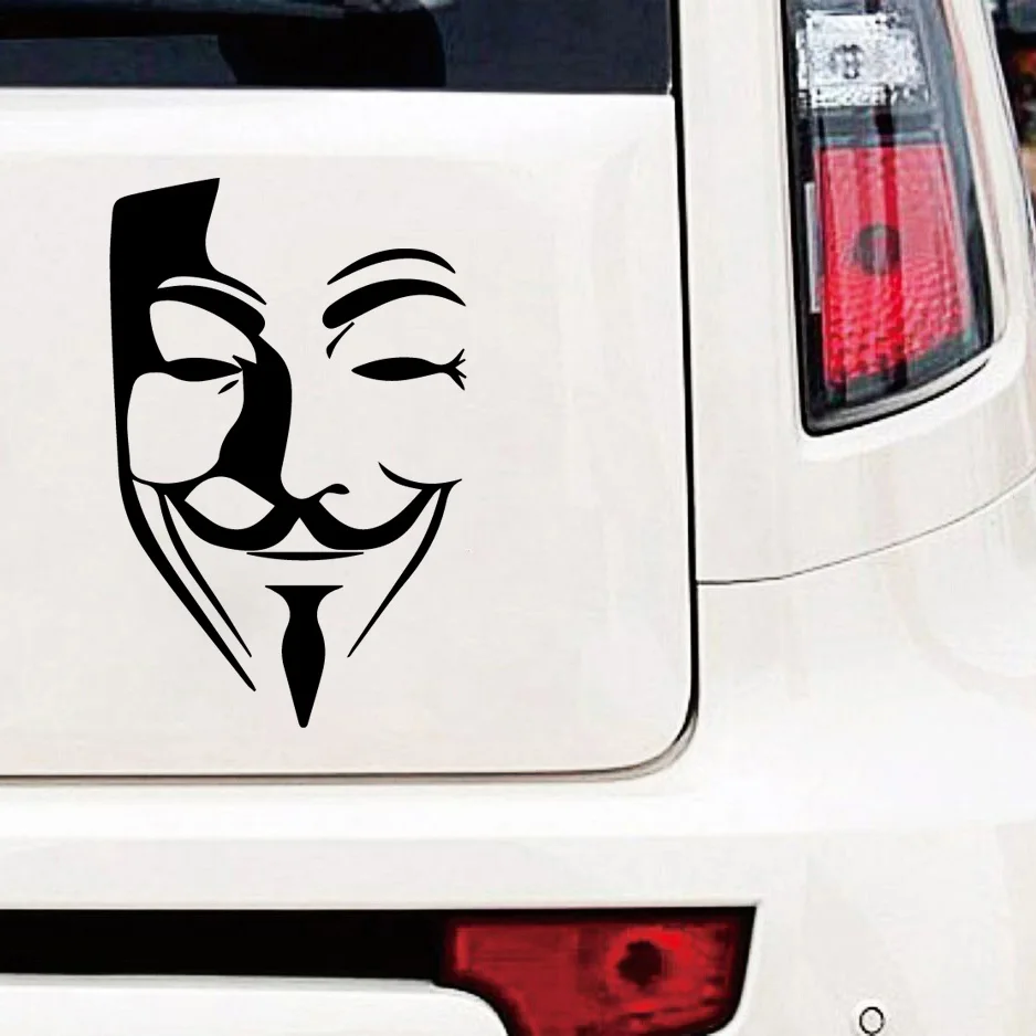 

Colorful Smiling Face Auto Sticker Car Rearview Mirror Sticker Auto Body Styling Stickers Accessories
